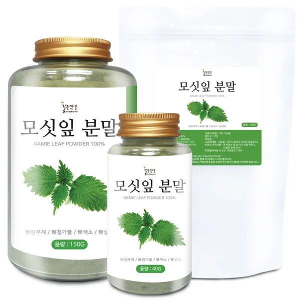 모싯잎 분말 국산 모음 모시잎 가루 선식 건강 차 모싯잎 분말 국산 300g