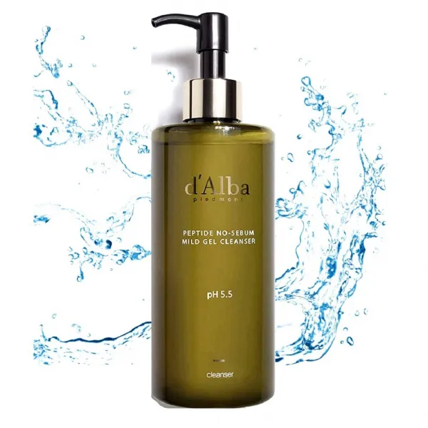 d'alba 펩티드 no-sebum 순하다 젤 클렌저 ph 균형 를 민감한 그리고 건조한 피부 하얀 송로 버섯 재료