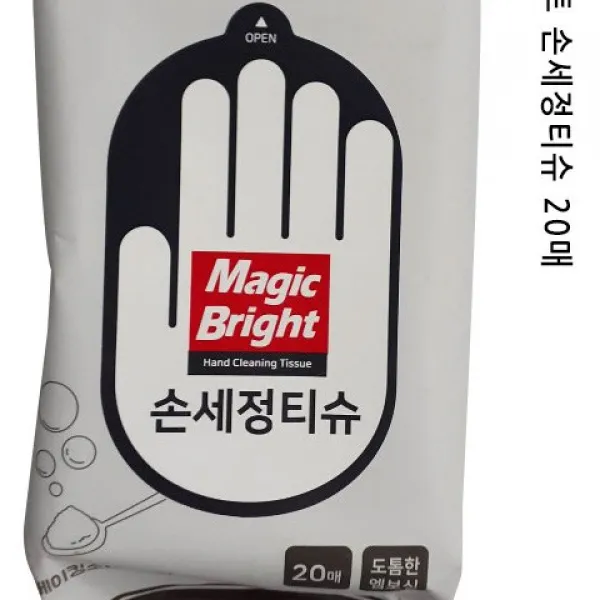 코코넛 바이러스예방 소독용 살균 손세정티슈 물티슈, 30개