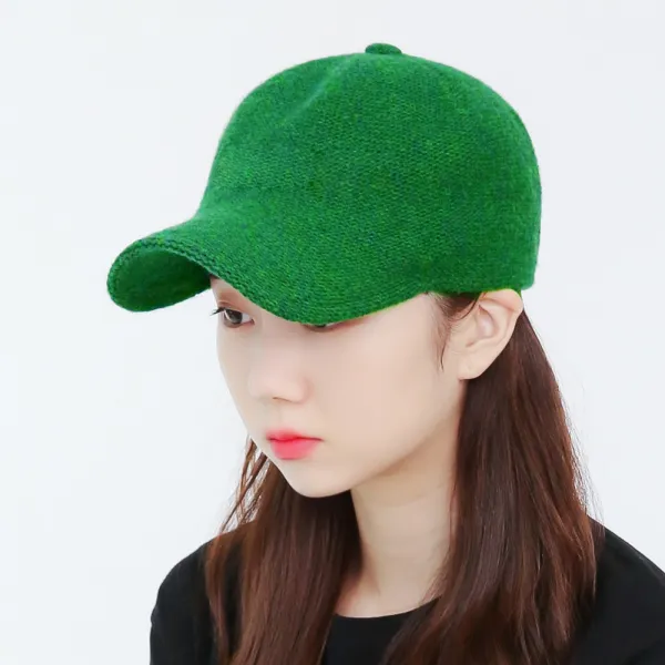 라핑 울 소재 베이직 잔잔 남녀공용 겨울 니트캡 모자