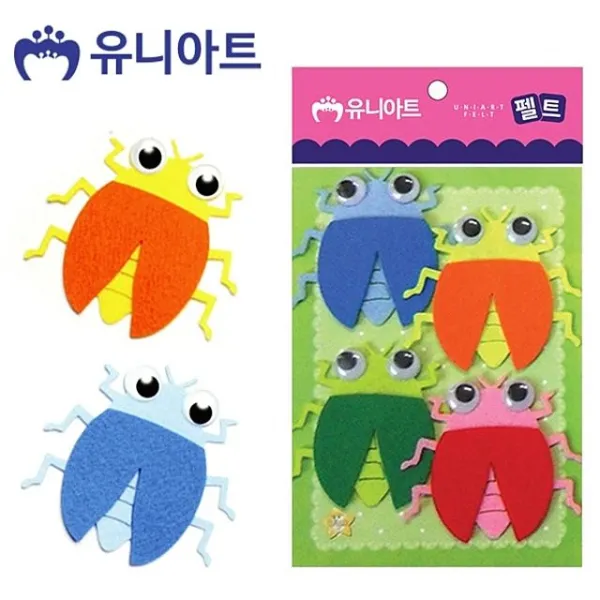 떠리스토어 유니아트 펠트 3500 매미 4pcs 85x80mm 펠트지
