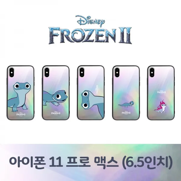 쇼핑정거장 디즈니 겨울왕국2 브루니 홀로그램 미러 범퍼 케이스 애플 아이폰 11 프로맥스 (6.5)