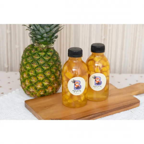 파인애플 식초 600ml 1200ml 자일로스당 자연발효식초 수제 과일식초 3개 구매시 1개 증정, 파인애플식초