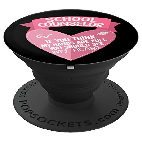 High School Counselor Tees 학교 카운슬러 심리학자 감사 셔츠지도 PopSockets 그립 및 스탠드 폰 및 태블릿, 단일상품, 단일상품