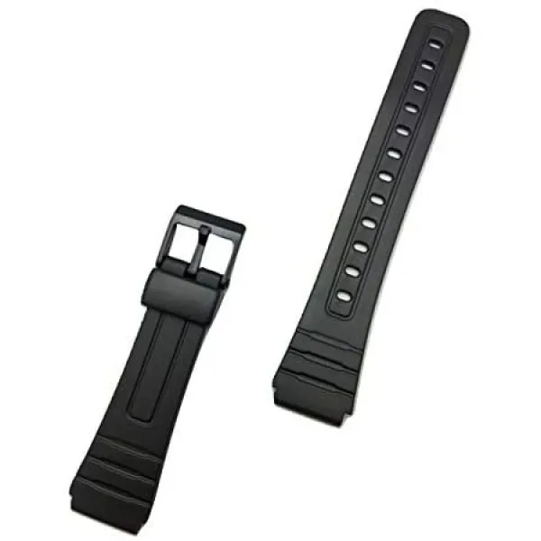 18mm 블랙 러버 시계 밴드 남녀 노소 시계에 새 생명을 불어 넣는 편안하고 튼튼한 Pvc 소재 교체 용 손목