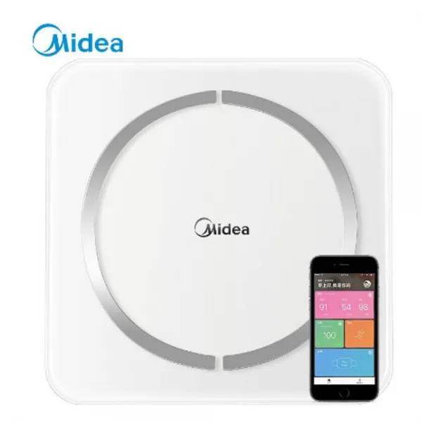 Midea 미 적 Midea 미의 전자 저울 체 지방 인 는 가정용 소형 로 체중 을 측정 하고 내구성 하 며 데 이 터 를 업그레이드 하여 전면적으로 한다 고 한다. 상세페이지 참조