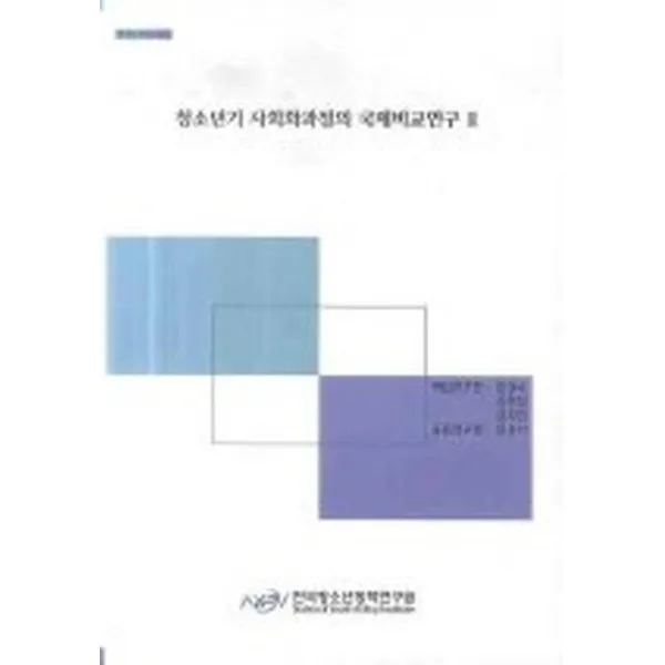 청소년기 사회화과정의 국제비교연구 3, 한국청소년정책연구원