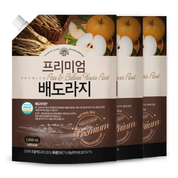 내추럴박스 배도라지, 1000ml, 3개
