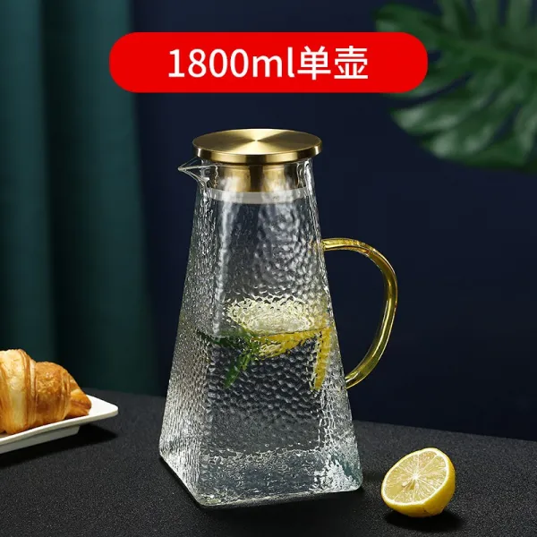 대용량물병 노르딕 팬시 냉수물병 유리 내열 춥다 가정용 식히다 물컵 찌르다 주전자 3749223161 1800ml 단주전자