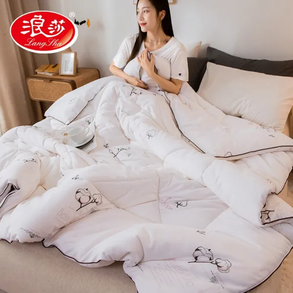 100 안팎 풀패딩 자 겨울 순면 코튼 요청 두꺼운 보온 봄가을 사계절 통용 면취