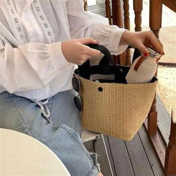 라탄가방 인스 동편보녀 여름 휴가 백등