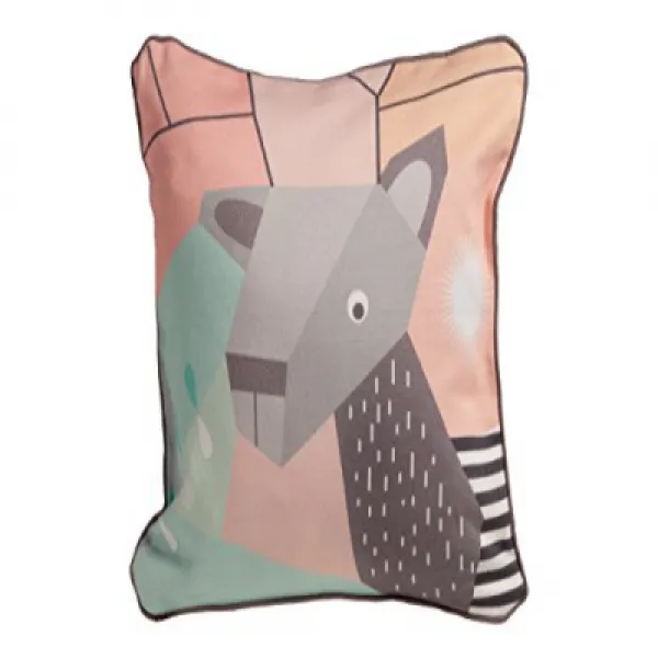 Nursery Works Menagerie Cubist Print Toddler Pillow Deer 보육원 Menagerie 입체파 인쇄 유아 베개 사슴, 1