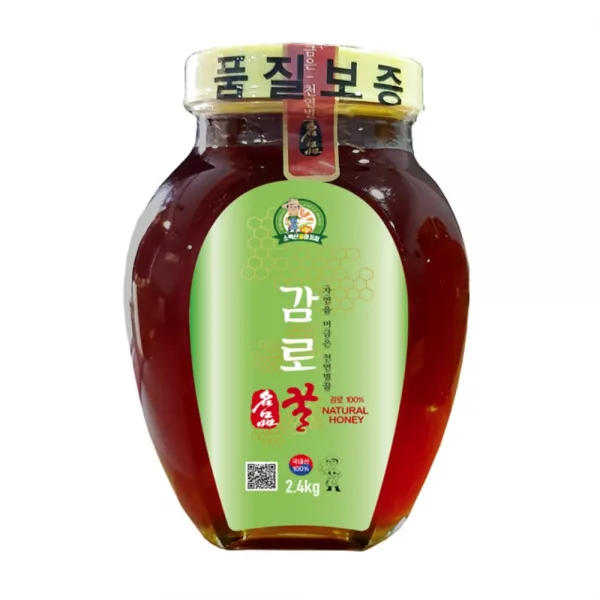 소백산꿀아저씨 천연 감로꿀 단지 2.4kg, 1개, 상세페이지참조