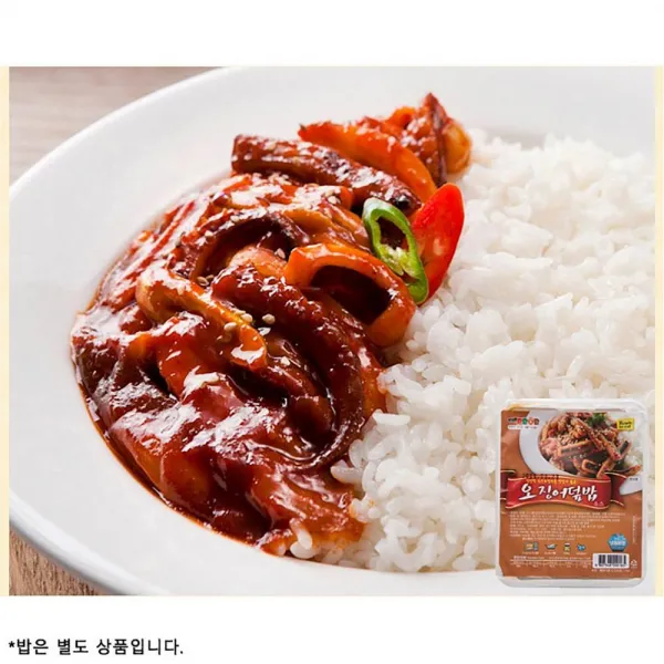 현주스토어 간편 즉석 조리식품 오징어 덮밥소스220g X 40 1 Ea 튀김