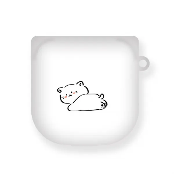 [바보사랑]볼빨간냐옹이 버즈라이브 하드케이스, #059L후덕냐옹