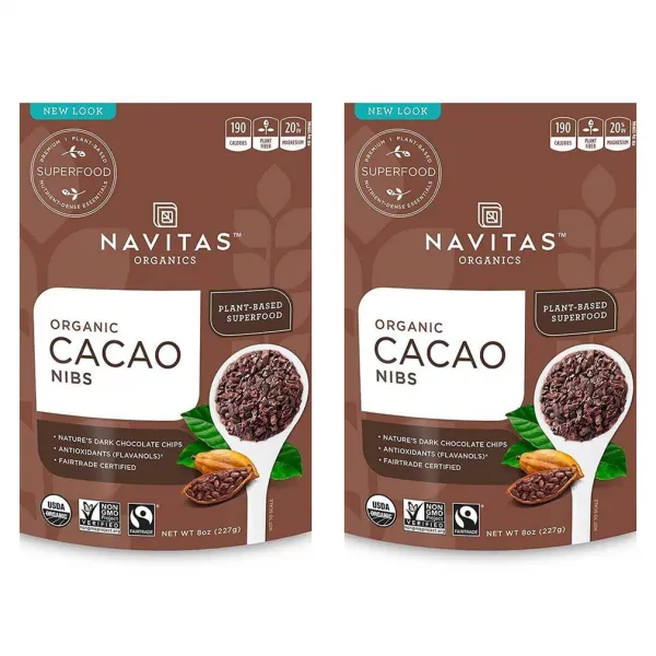 Navitas 카카오 닙스 슈퍼 푸드 227g 2개 AA13882 세계적 톱상품 해외 현지 구매