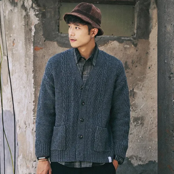 플랜글로벌 남성 가디건cth