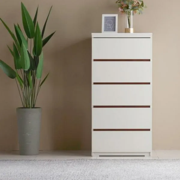  바보사랑 리온 서랍장 5단 600 색상:화이트