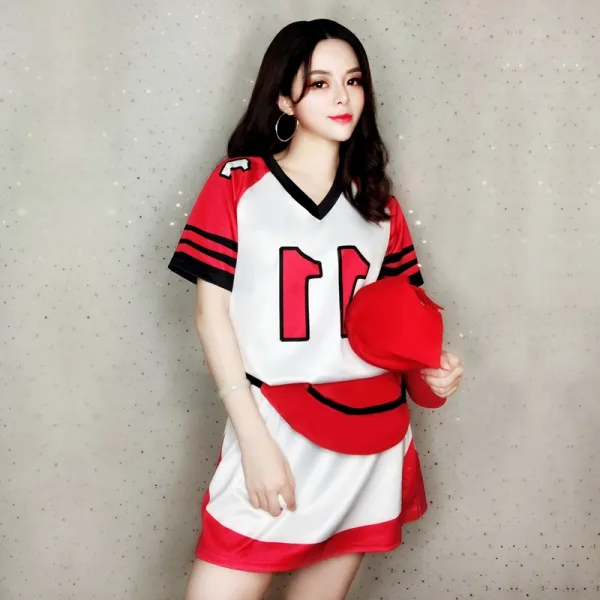 Dipylon 여성 클럽 댄스복 치와와이바바 D공연복 한일상연팀 치어리더 섹시 힙합리