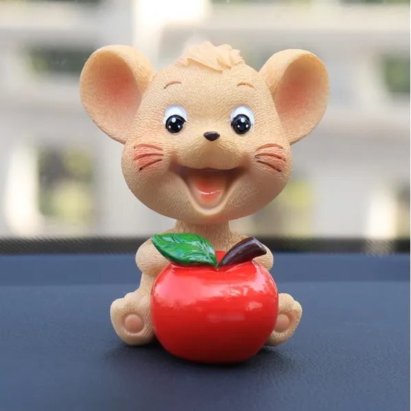 DFMEI 자동차 인테리어 액세서리 아이디어 큐티 마우스 아이덴티티 카 인테리어, DFMEI 평생을 평안히 지내다.