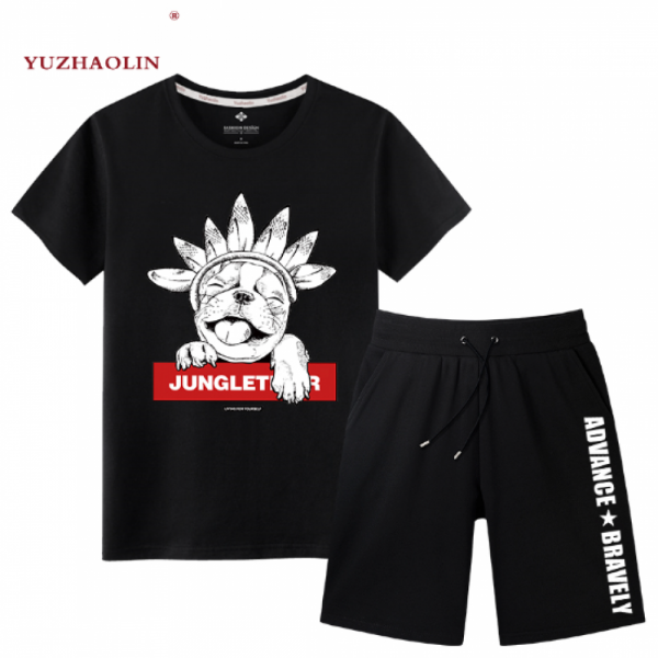 Cs Mall 남성 여름 운동복 상하 세트 트레이닝복 츄리닝 반팔 반바지 스포츠 룩 W1185