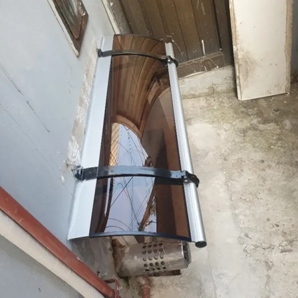 캐노픽스 정품 350x3300 차양 채양 비가림 비막이 렉산_브라운/브라켓_블랙/파이프_그레이