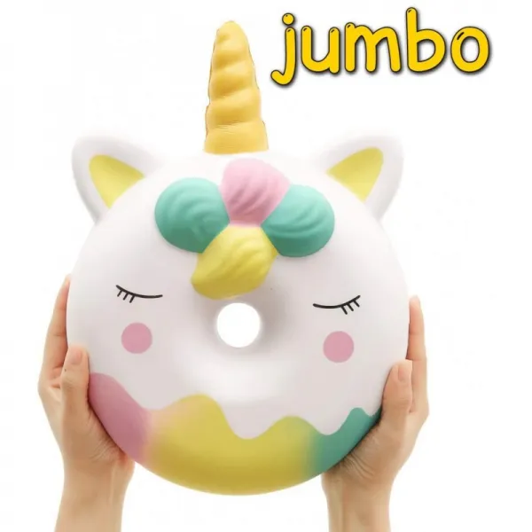 Anboor 13 인치 오징어 점보 유니콘 도넛 카와이 달콤한 둔화 향수 ' 도넛 G'ant 스퀴즈 장난감 성인 어 단일상품