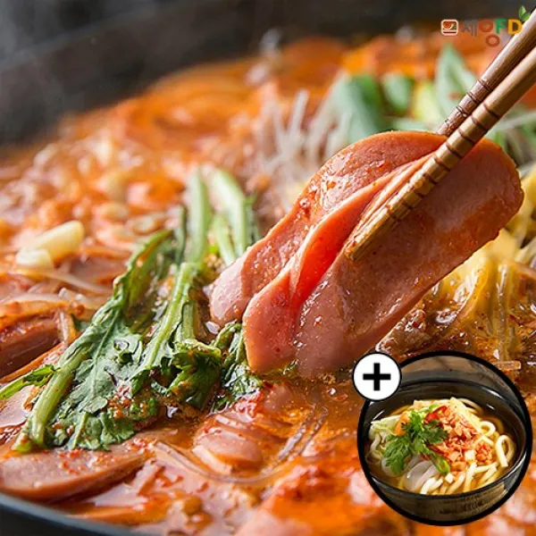 세양푸드 얼큰 부대볶음과 시원한 우동세트부대볶음300g*2팩+생우동면1kg+사누끼소스30g*5, 1개, 300g