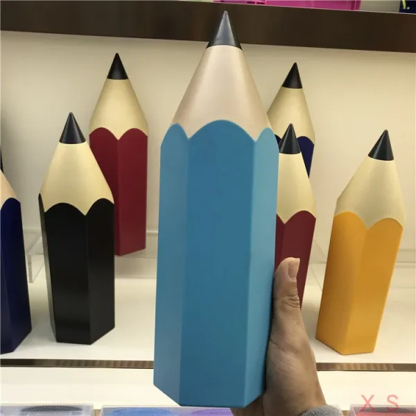 몽땅연필 연필꽂이 몽당연필 펜홀더 다용도정리함, 스카이블루