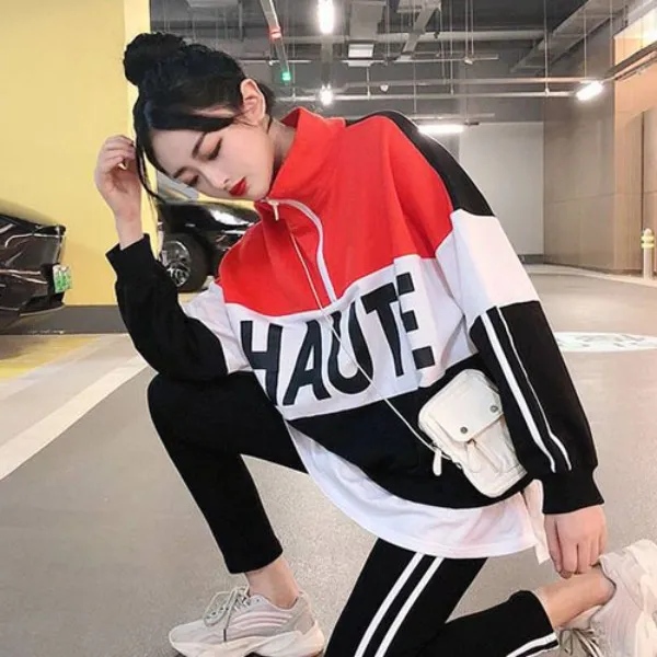 가바바 여성 트레이닝복 세트 HAUTE 쓰리컬러 집업 트레이닝복 세트 G39841