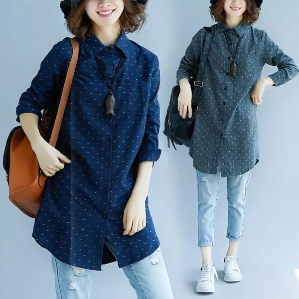 토파즈 여자 고퀄 하프 미디 긴팔 겨울 셔츠 남방 블라우스 미시 캐주얼 데일리룩