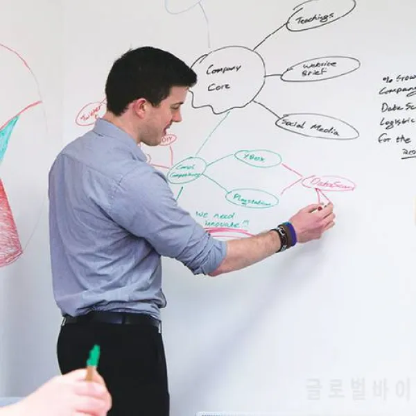 화이트 보드 벽 스티커 스티커 3 개 마커 펜 홈 오피스 결핵 판매에 대한
