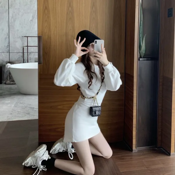 맵시닷컴 여성 후드원피스 PJ403