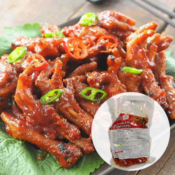 [맵다]쉐프애 직화구이 뼈있는 불닭발(매운맛) 300g 2팩 4팩 6팩, 300g x 2개