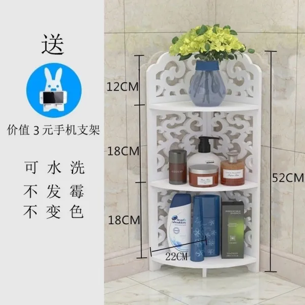 화장실코너선반 사물 소 A스윙 놓다 가설하다 싸움을 벌였다 착지 3B 치지식 삼각대 세면대 4181273665, 3단 52cm 코너 바로크