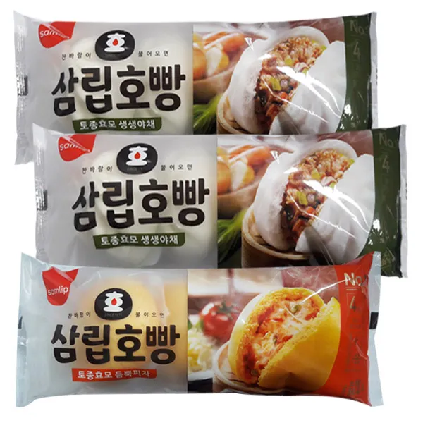 보아스몰 삼립 야채호빵 2봉 + 피자호빵 1봉, 1세트, 360g