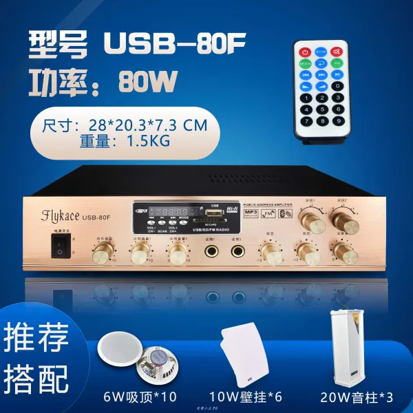 50W 가정용 정차함 정압 가게 배경 음악 엣지 USB, 80W 양분 구 볼륨 독단적으로 통제