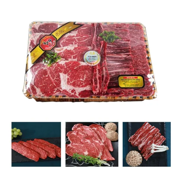 한우큰장터 한우추천구이3종실속[1.0kg] 선물세트, 한우 추천구이 선물세트(1.2kg), 1세트