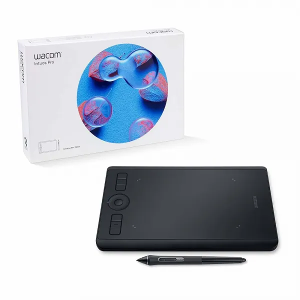 Wacom PTH460K0A 인튜어스 프로 디지털 그래픽 드로잉 태블릿, 맥 또는 PC용, 스몰, 새 모델 108563