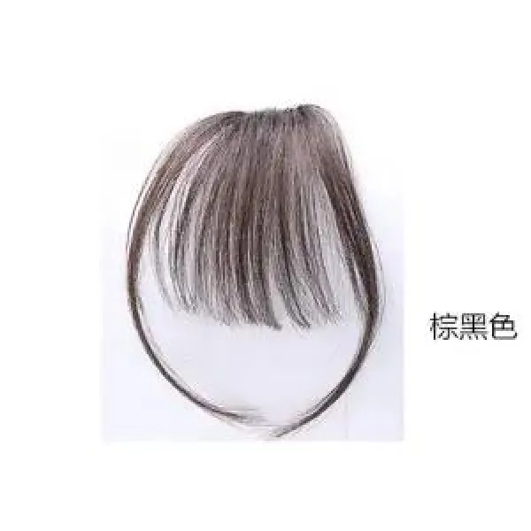 공기 앞머리 가발 여 망 홍진발 가짜 자연 초박달 박진감 제해 머리결 실크, 1, 생머리 있는 세피아