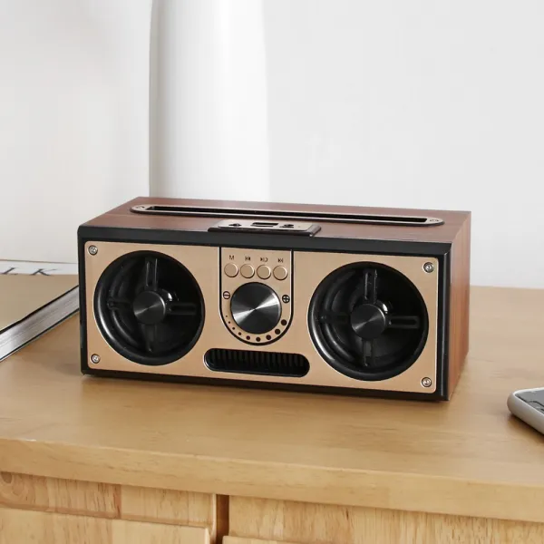 세비즈 Retro20w 핸즈프리 Usb Aux 블루투스5.0 Fm라디오 휴대용 스피커 블루투스