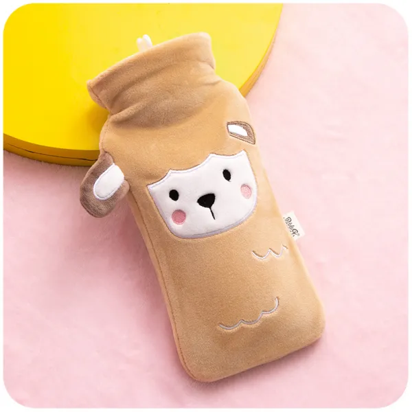 충전식 온수물주머니 핫팩 휴대용 스몰 찜질기, 카키카우600ml