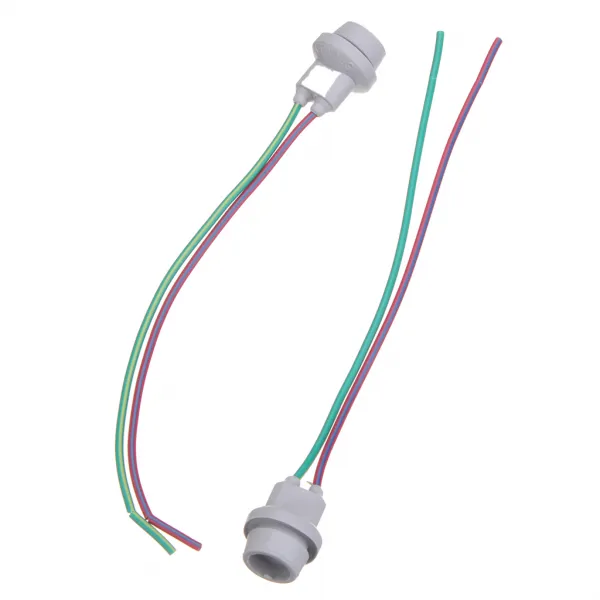 FWT LED 전구를위한 2 개의 떠꺼머리를 가진 2Pcs T10 W5W 고무 소켓 케이블, 설명 된 바와 같이 +