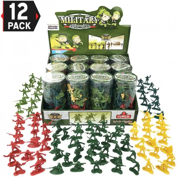리버티 (Liberty) 수입품 미니 피격대 육군 남자 병사 (Action Figures) 12 관 | 대량 키즈 토이 파티 호