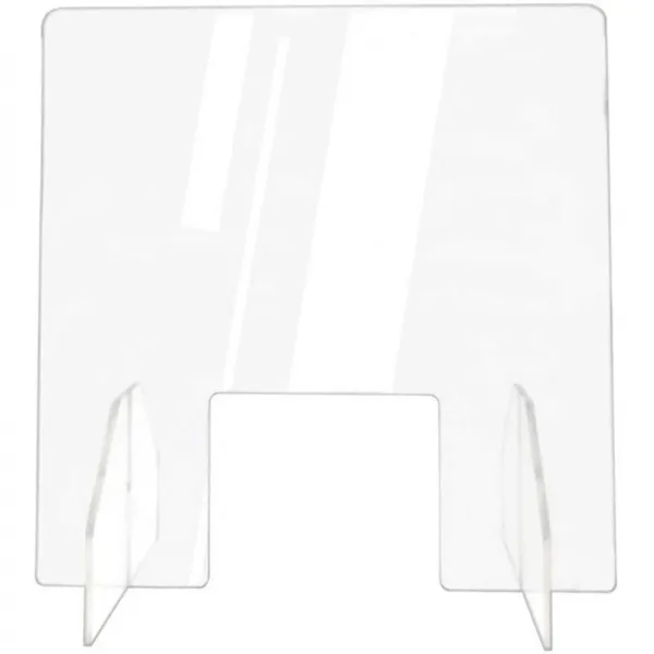AFBC Protective Sneeze Guard 카운터 용 투명 아크릴 플렉시 유리 방패 식품 Sn 고용주를위한 거래 창