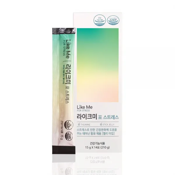 라이크미 포 스트레스 긴장완화 테아닌 젤리 1박스 초콜릿만들기 캔디 맛있는사탕 발렌타인데이