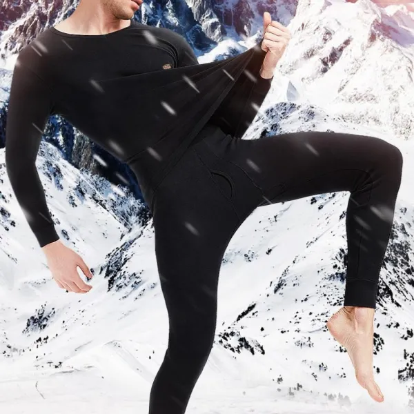 Kirahosi 따뜻한 남성 기모 내의 세트 멋진 남자 내복 잠옷 겨울 홈웨어 79 Mv 10 Bp52zfp4