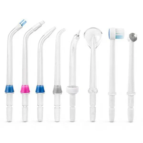 물 Flosser 팁 (8 PC 콤보 키트) 클래식 팁 포켓 팁 혀 클리너 치열 교정, 상세내용참조