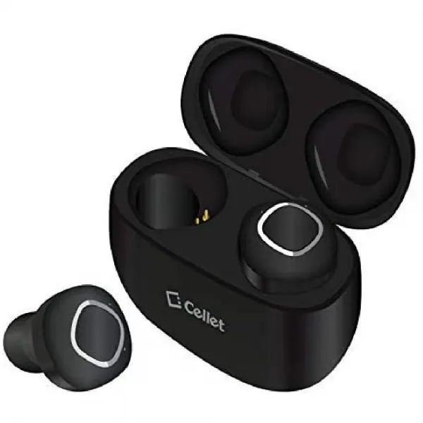 Works for ICEMOBILE by Cellet 헤드폰 충전 케이스 ICEMOBILE 국무 3.5 미니 PRO 무선 V5 블루투스 이어, 상세페이지참조, PRO Black