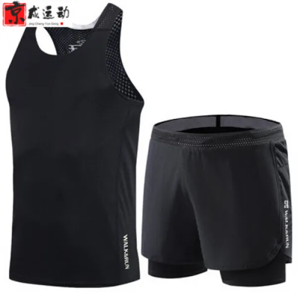 러닝백마라톤스포츠 코스트축축하계장비 R223흑색세트 S중기 80대중기근 9454 